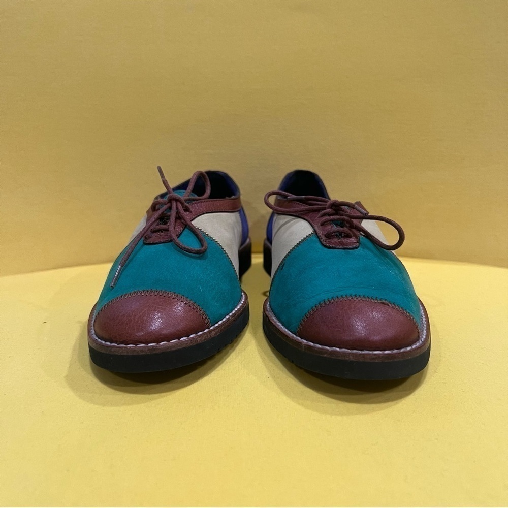 BALLY Color Block Flat Shoes size 37. - Picture 4 of 17